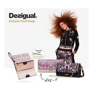 DESIGUAL FLIP & WOW REVERSIBLE CLUTCH NWT